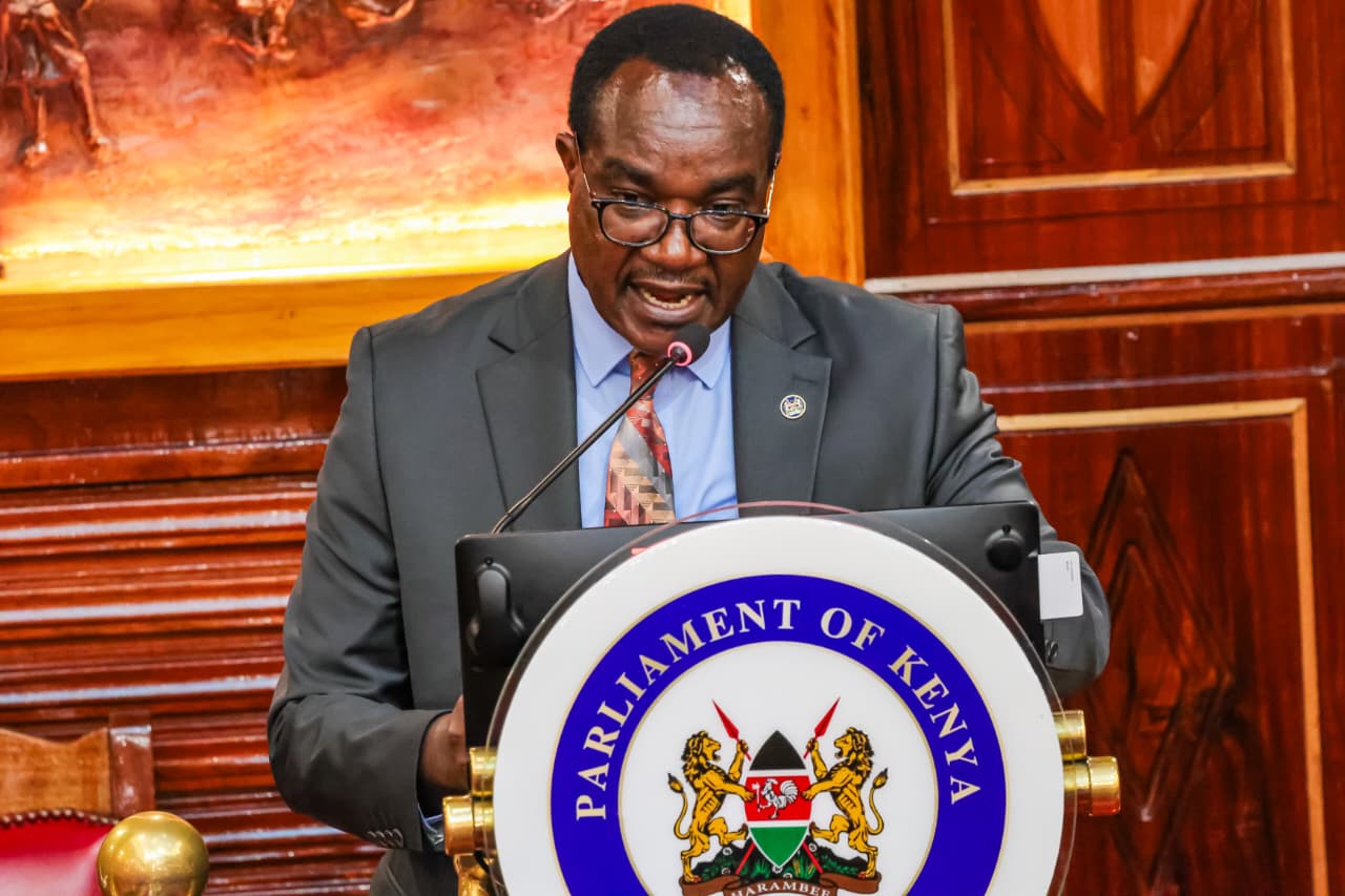 Education Cabinet Secretary Julius Migos Ogamba appears before the Senate plenary to respond to questions on the education sector, including the implementation of the Competency-Based Curriculum (CBC). Picture/Courtesy