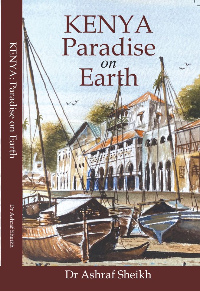 Book cover of KENYA: Paradise on Earth, published by Free Press Publishers. The book is available for retail at KES 1,000.